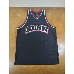 Vtg Y2K 1998 Korn Life Is Peachy Basketball Jersey Size L Giant Licensed Rare